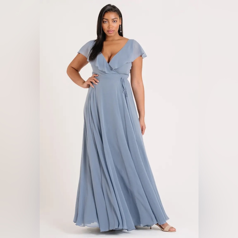 Jenny Yoo | Faye | Mayan Blue Chiffon